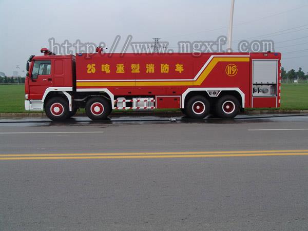25000L Heavy Duty Foam Tank Fire Truck